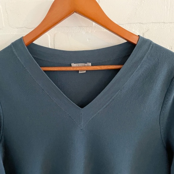 COS Blue and Gray Long Sleeve Dress - Picture 7 of 14